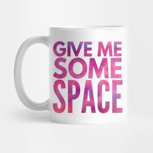 Give Me Some Space Red Pink Star Nebula Mug